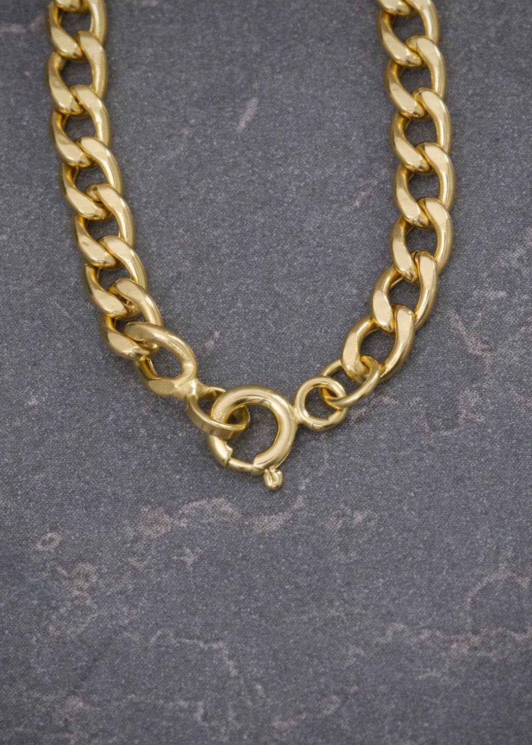 Cadena Cubana 3.8gr / 50cm / 3.8mm — Oro Amarillo