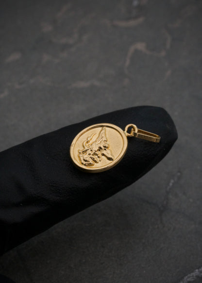 Dije arcangel san miguel 0.5gr / Largo 1.7cm / Oro Amarillo Nac M