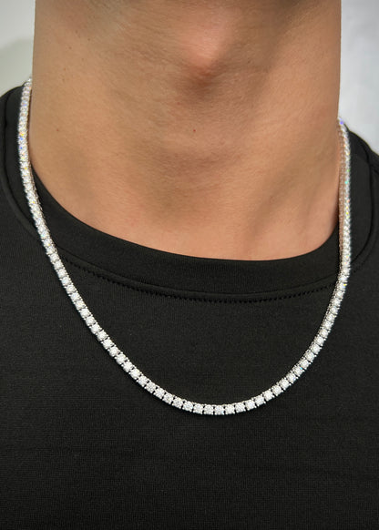 Cadena tenis con 1590pts de moissanita 28.4gr / Largo 55cm (Joya) P