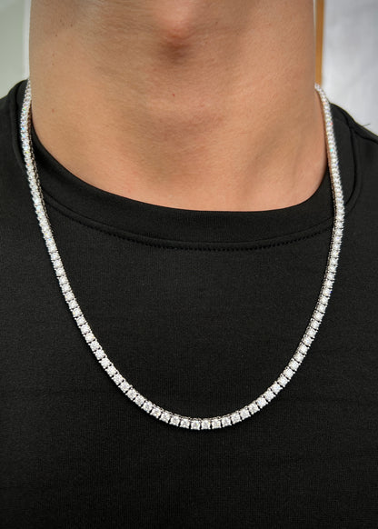 Cadena tenis con 1730pts de moissanita 31.4gr / Largo 60cm (Joya) B