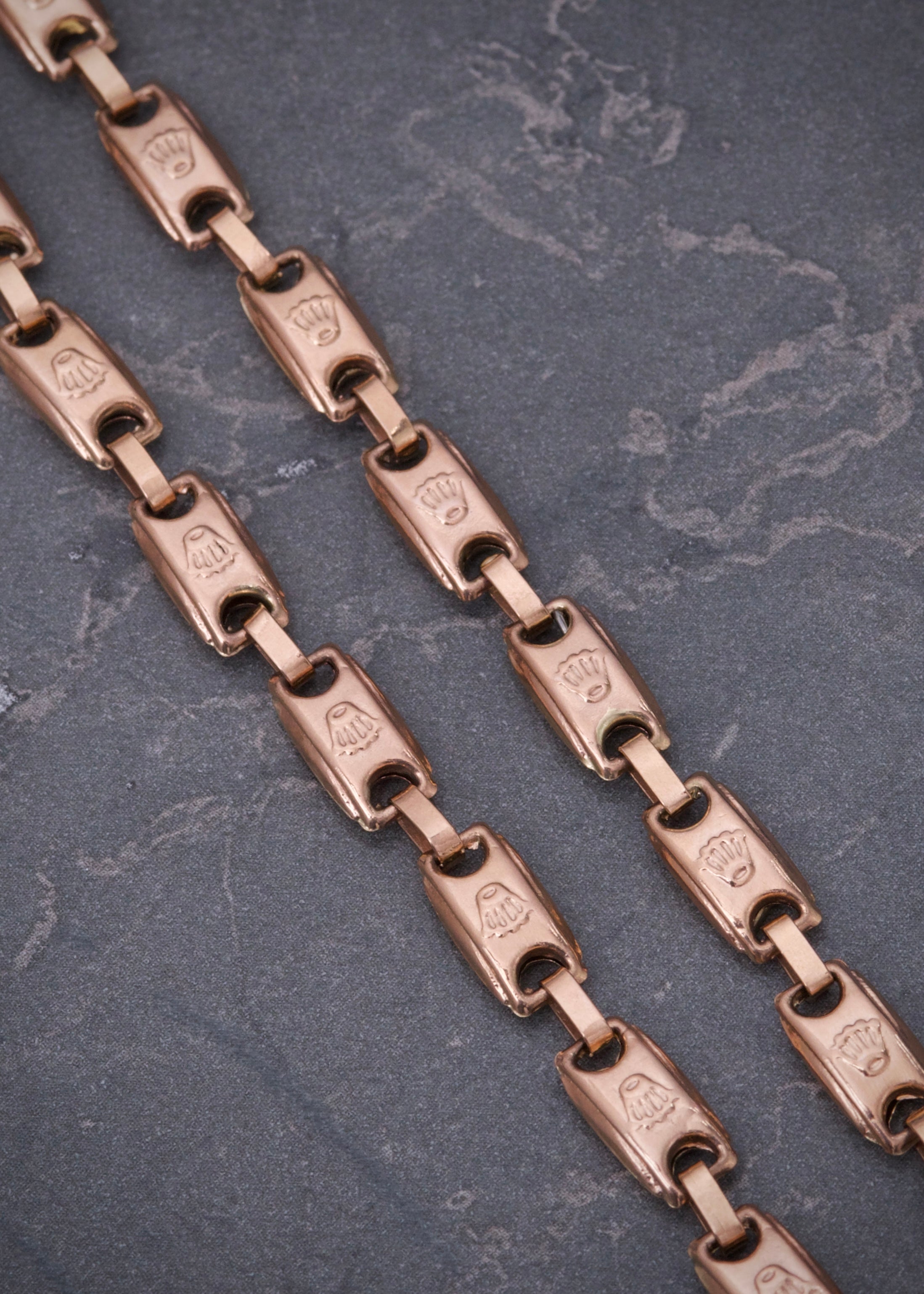 Cadena rustica rx 16.2gr / Largo 60cm / Oro Rosado Nac M