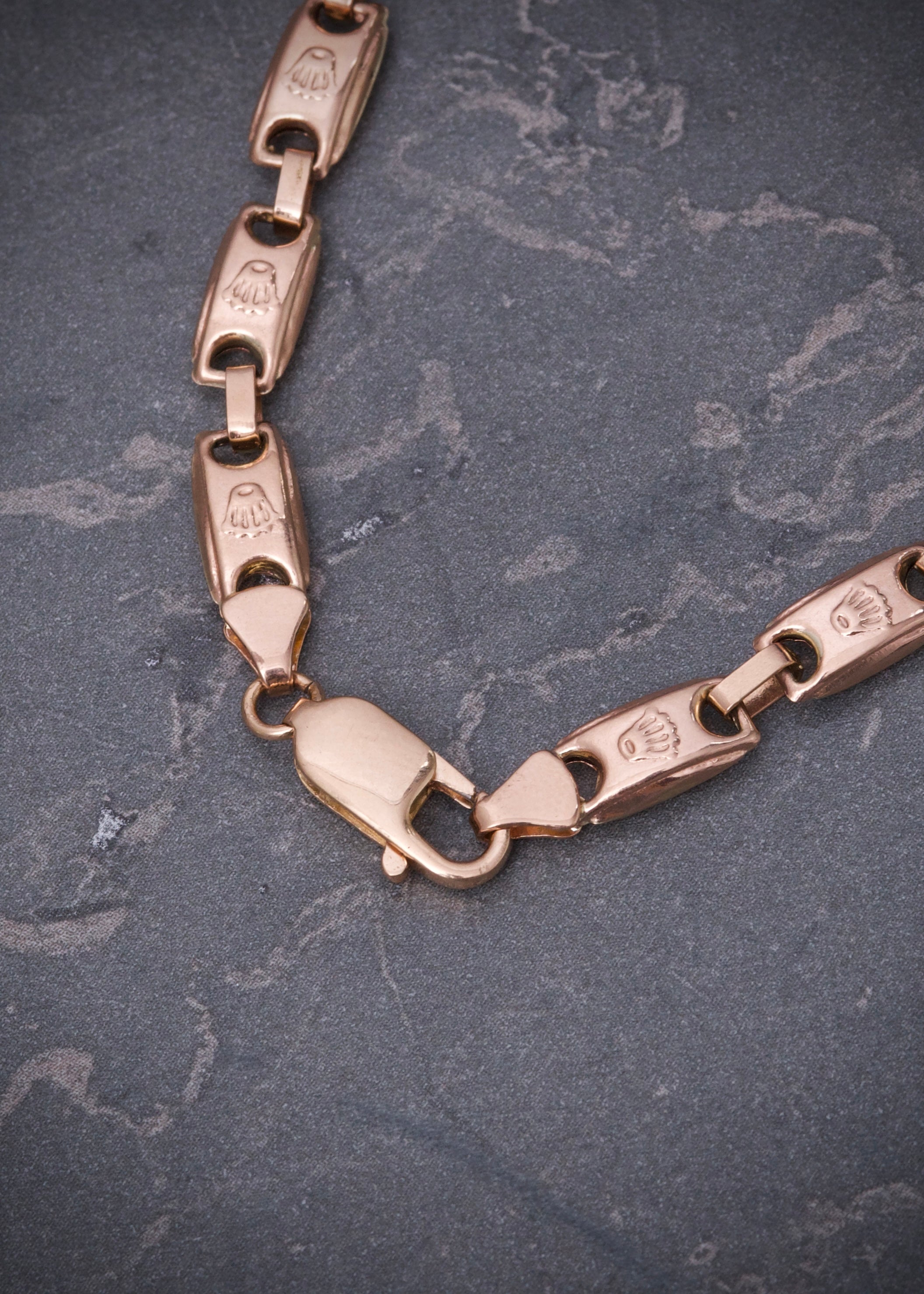 Cadena rustica rx 16.2gr / Largo 60cm / Oro Rosado Nac M