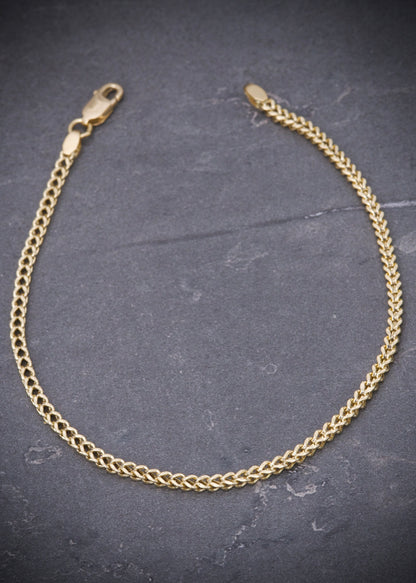 Pulso franco 2.55gr / Largo 20cm / Oro Amarillo italy +3 P