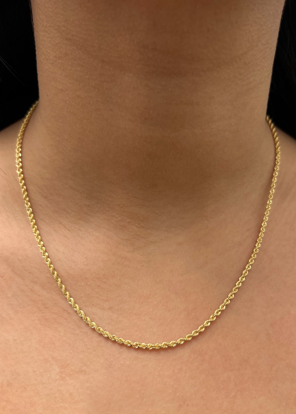 Cadena Lazo 2.5gr / 45cm / 2.4mm — Oro Amarillo