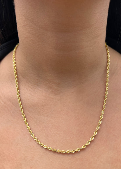 Cadena Lazo 4.8gr / 50cm / 3mm — Oro Amarillo