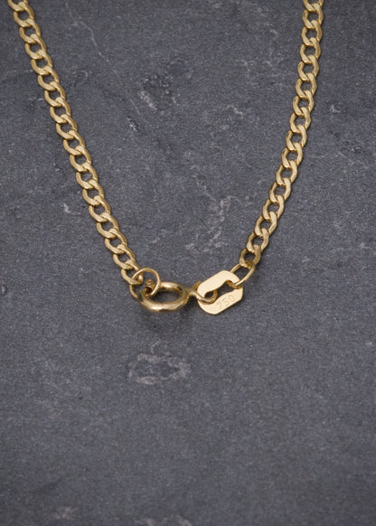 Cadena Cubana 2.2gr / 60cm / 2mm — Oro Amarillo