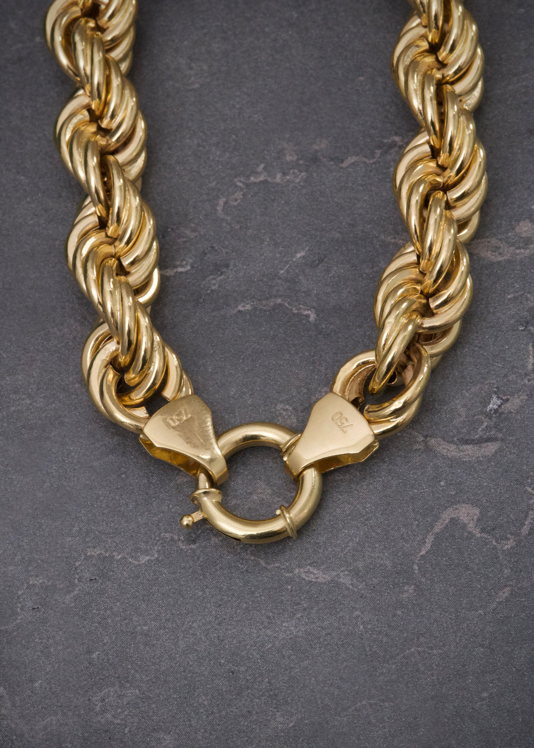Cadena Lazo 43.55gr / 60cm / 9mm — Oro Amarillo