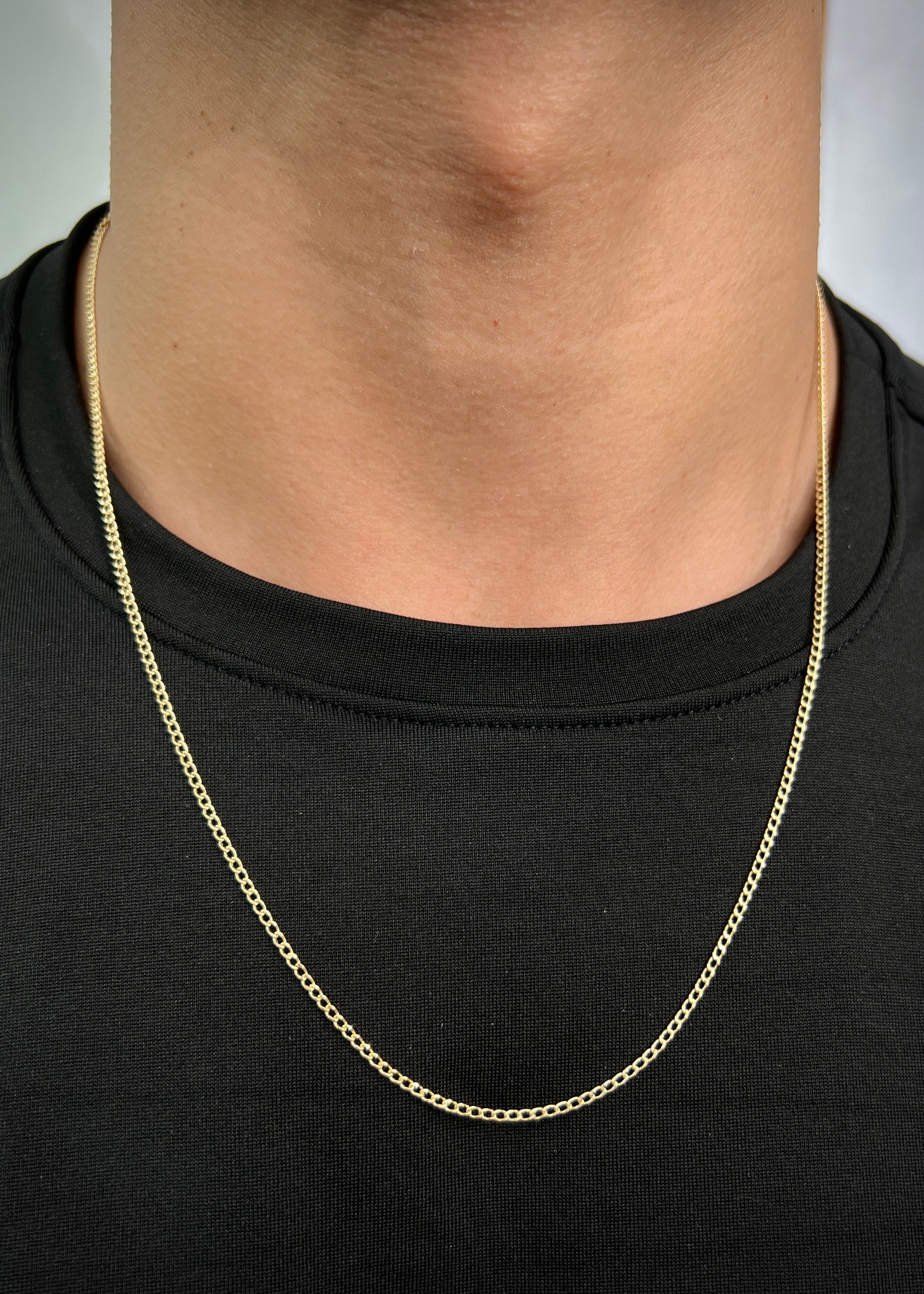 Cadena cubana 2.3gr / Largo 60cm / Oro Amarillo italy +2 B