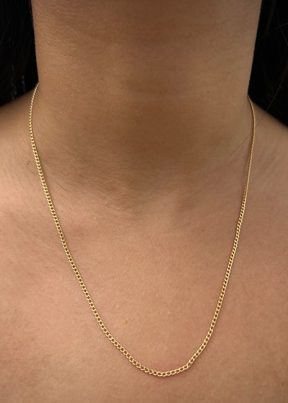 Cadena cubana 1.9gr / Largo 50cm / Oro Amarillo italy +2 M