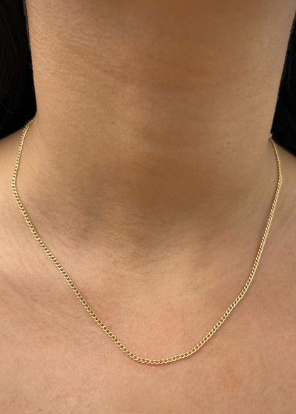 Cadena cubana 1.8gr / Largo 45cm / Oro Amarillo italy +2*