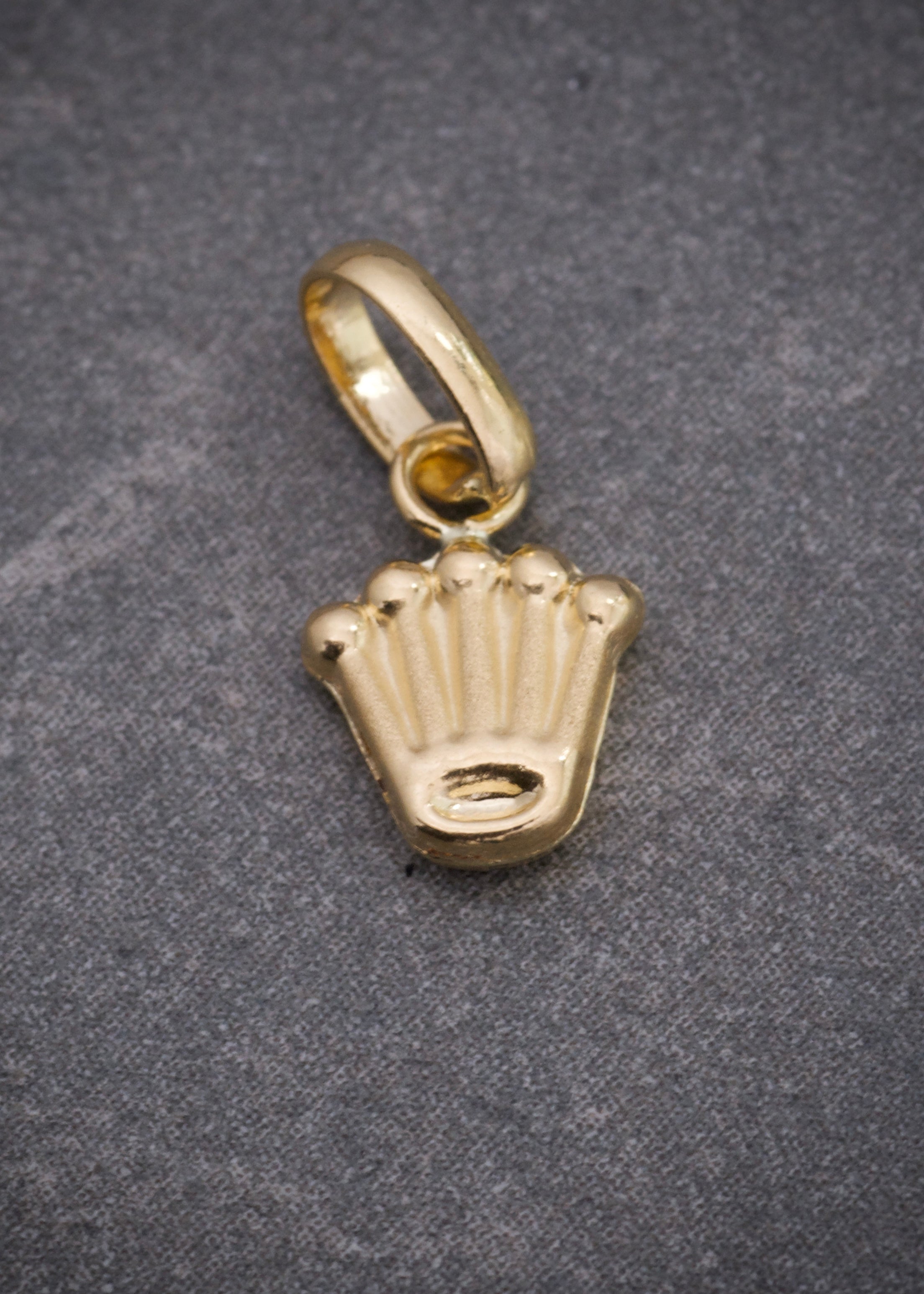 Dije de corona rx 0.3gr / Largo 1.3cm / Oro Amarillo Nac B