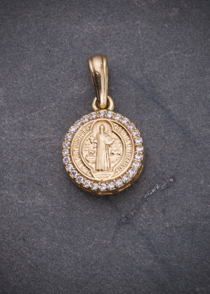 Dije san benito 3.3gr / Largo 2.1cm / Oro Amarillo Nac M