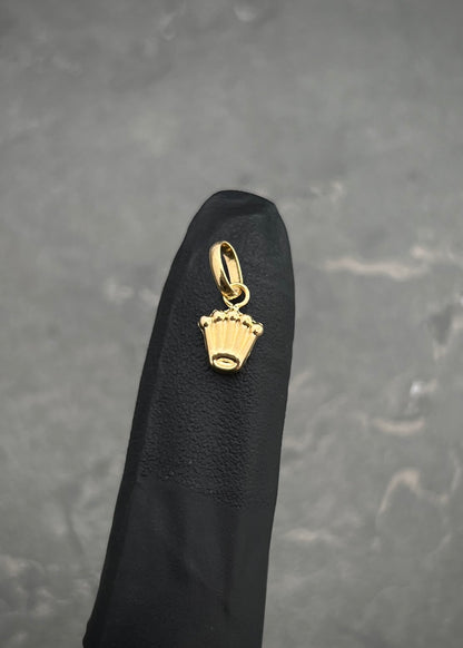 Dije de corona rx 0.3gr / Largo 1.3cm / Oro Amarillo Nac B