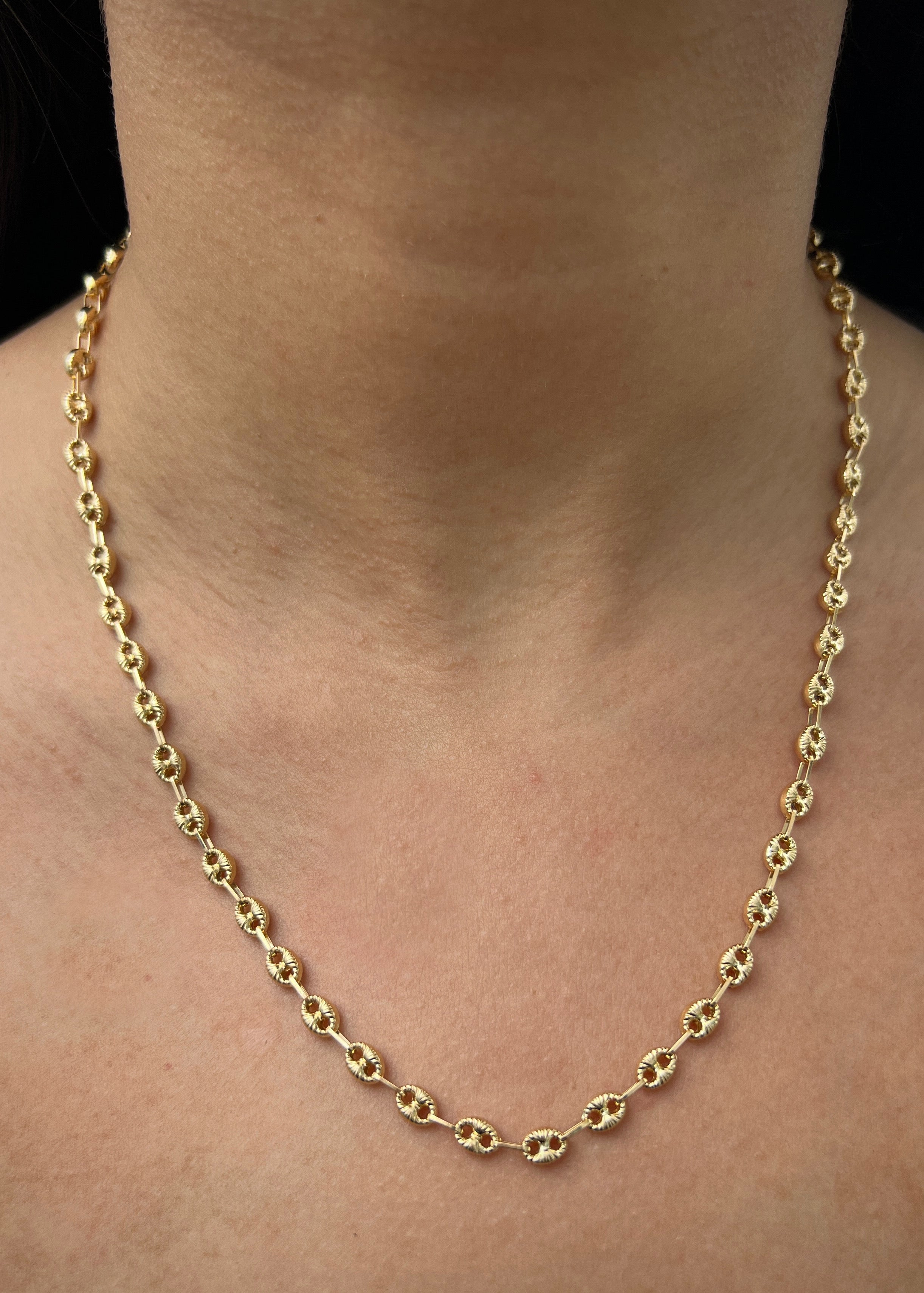 Cadena gc diamantada 8.7gr / Largo 50cm / Oro Amarillo Nac B