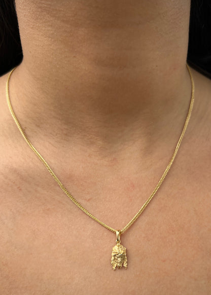 Dije rostro de jesus 2.2gr / Largo 2.1cm / Oro Amarillo Nac B