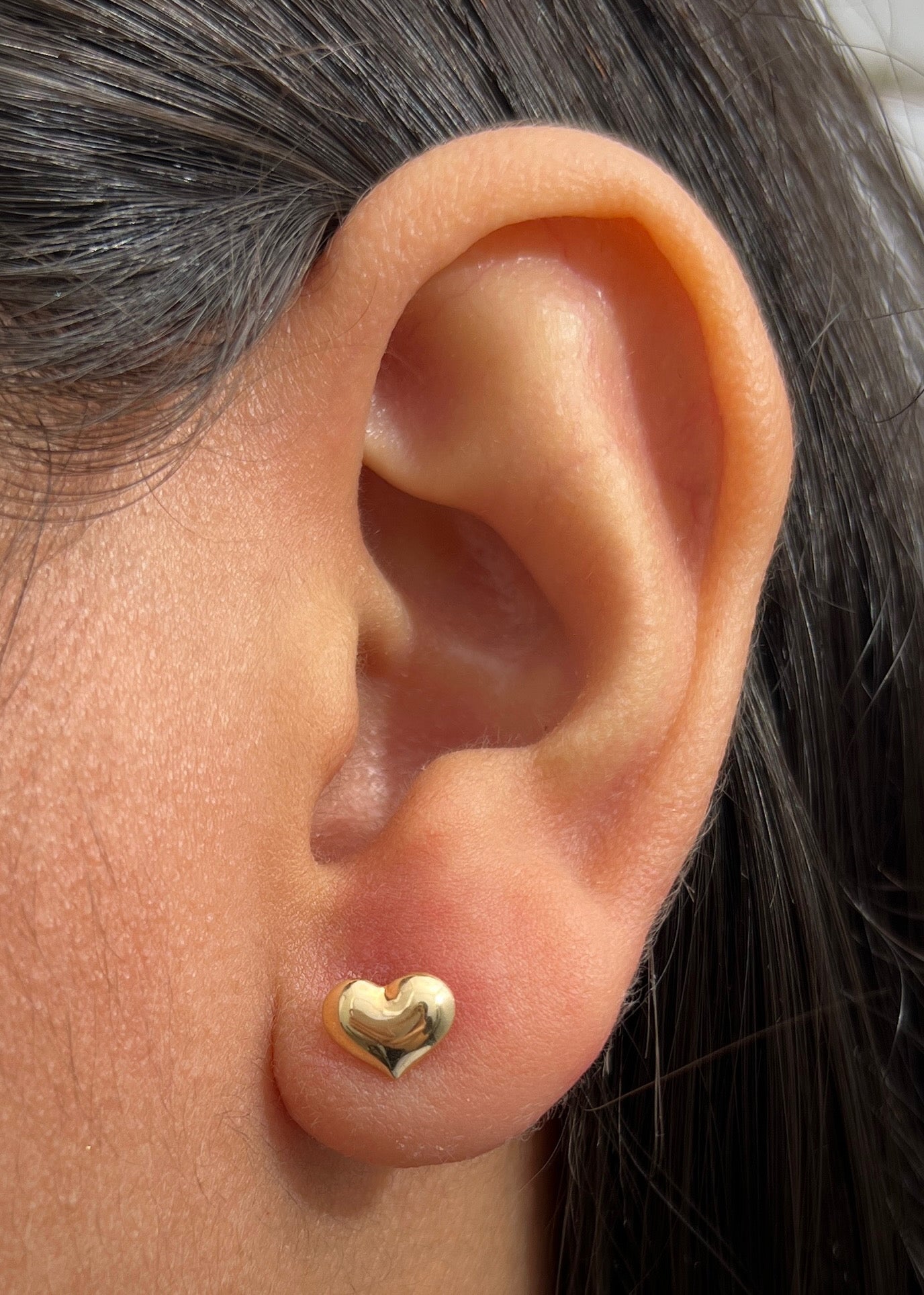 Topos de corazon 0.65gr / Largo 0,6cm / Oro Amarillo Nac B