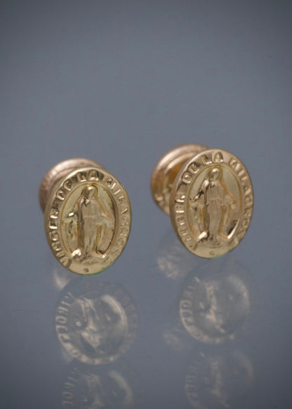 Topos virgen de la milagrosa 0.6gr / Largo 0.7cm / Oro Amarillo Nac B