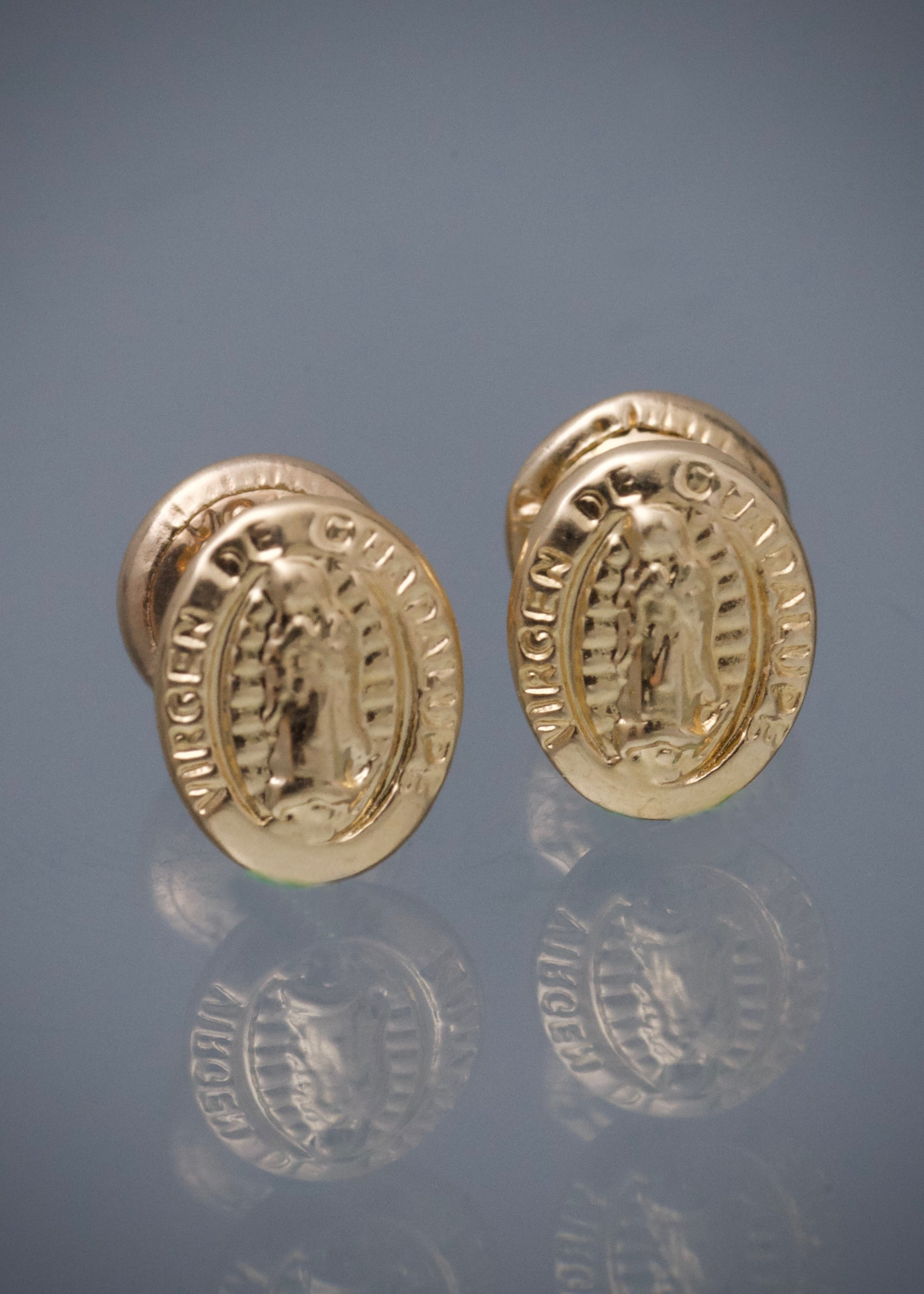 Topos Virgen de Guadalupe 0.65gr / 0.8cm / 6.3mm — Oro Amarillo