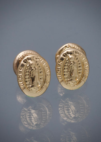 Topos Virgen de Guadalupe 0.65gr / 0.8cm / 6.3mm — Oro Amarillo
