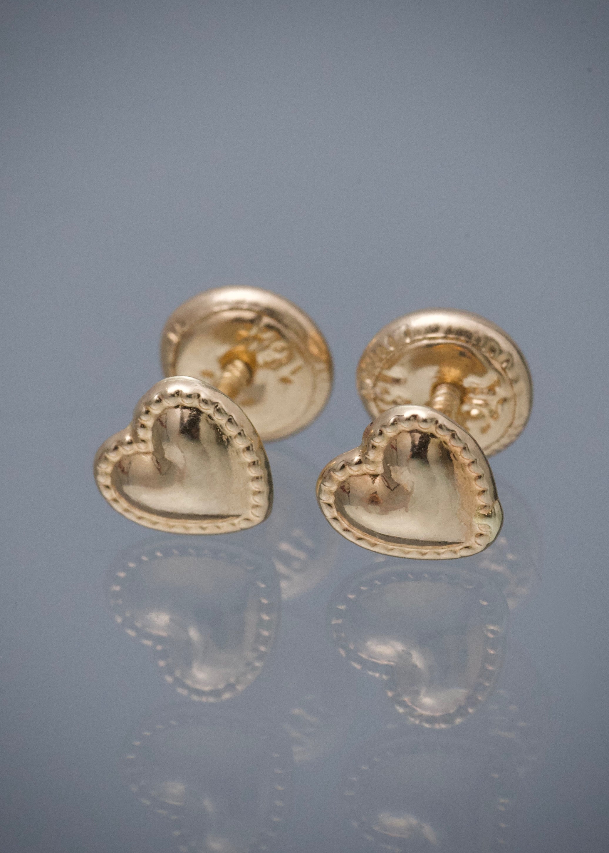 Topos corazon 0.55gr / Largo 0.5cm / Oro Amarillo Nac B