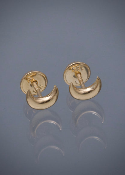 Topos luna 0.5gr / Largo 0.6cm — Oro Amarillo