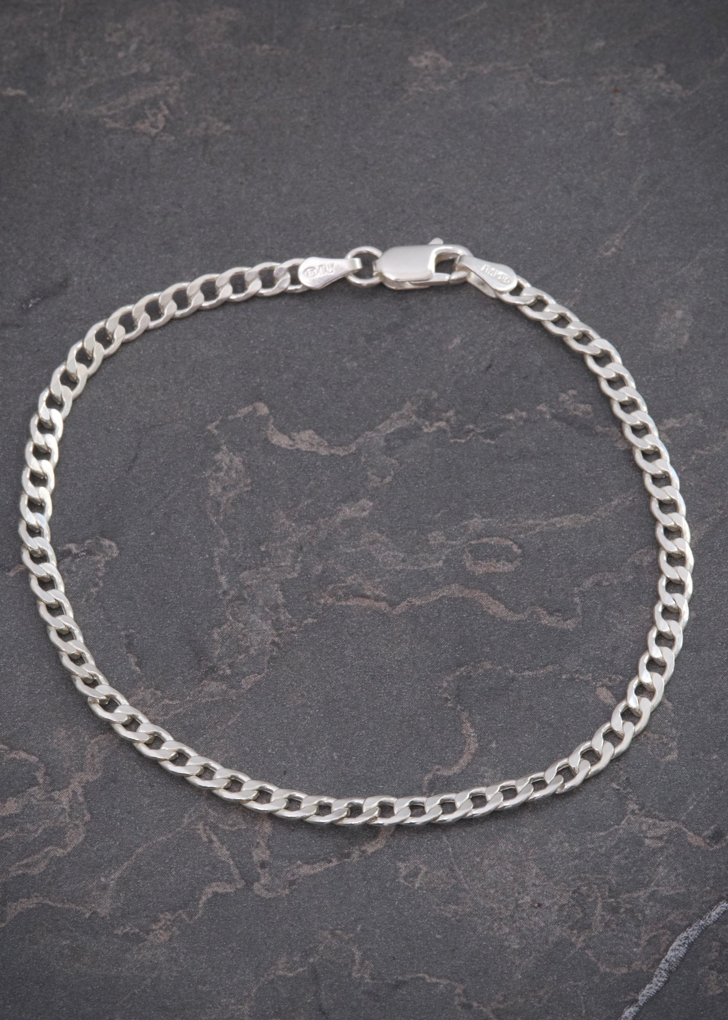 Pulso cubano 1.8gr / Largo 19cm / Plata B