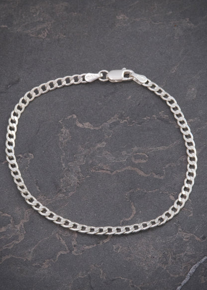 Pulso cubano 1.8gr / Largo 19cm / Plata B