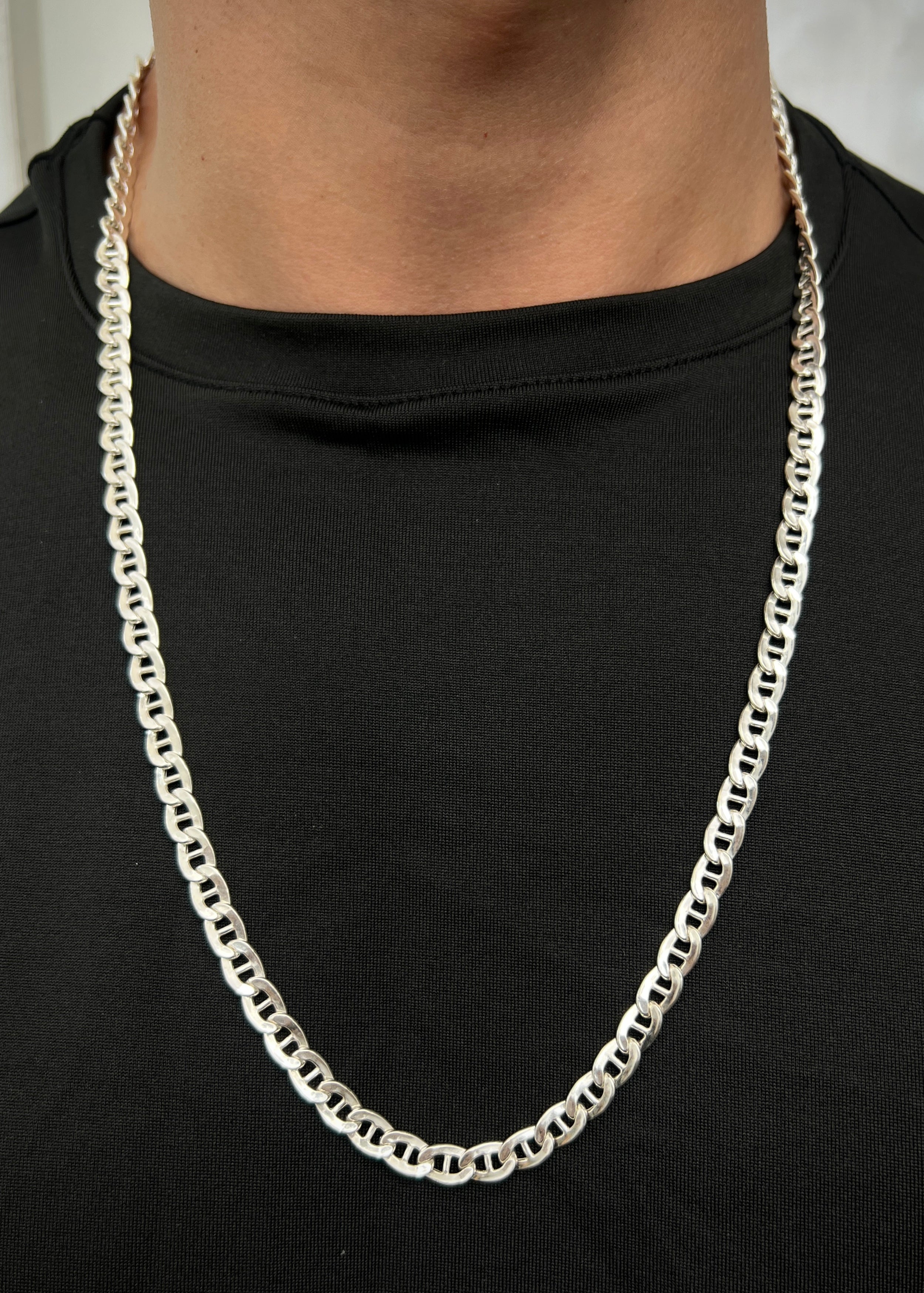 Cadena escalera 21.1gr / Largo 70cm / — — Plata