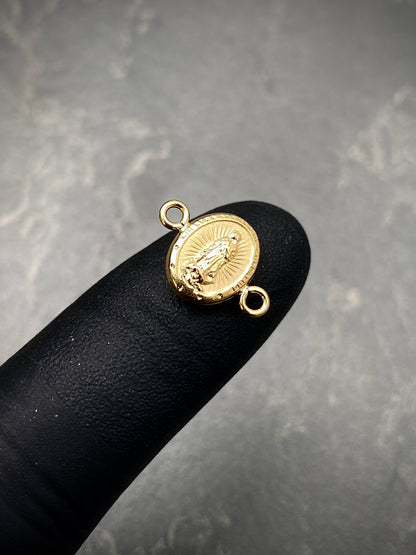 Herraje Virgen de Guadalupe 0.5gr / 1.4cm / 10mm — Oro Amarillo