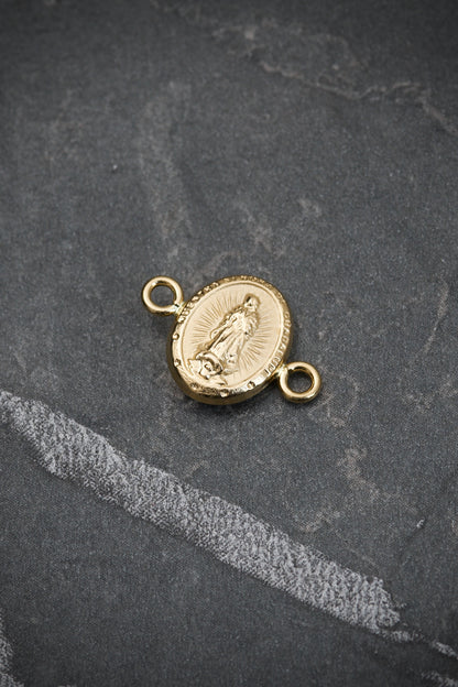 Herraje Virgen de Guadalupe 0.5gr / 1.4cm / 10mm — Oro Amarillo