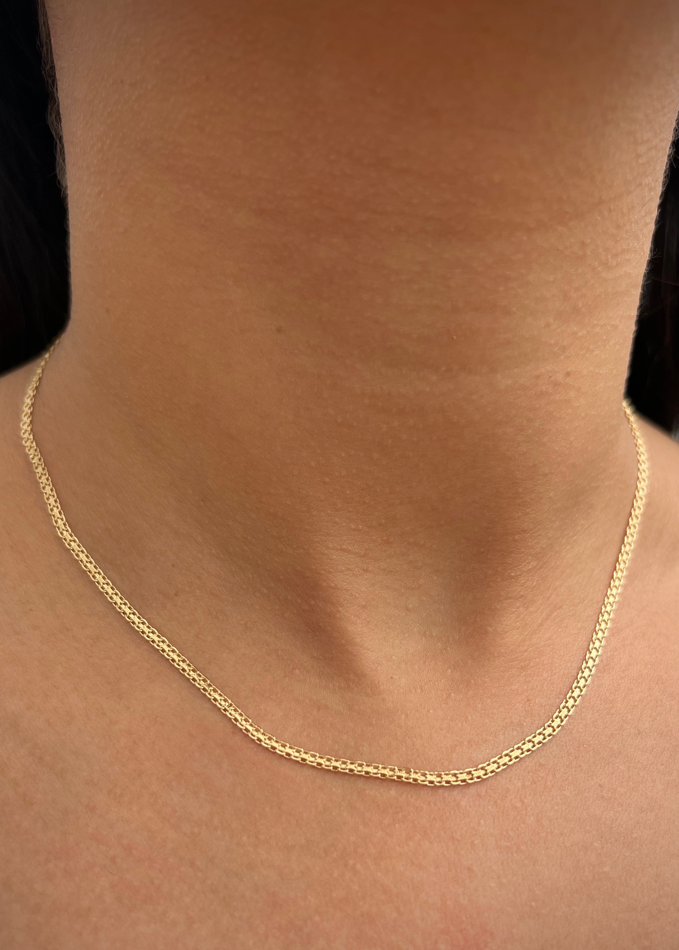 Cadena China 3.3gr / Largo 40cm / Oro Amarillo italy cte B