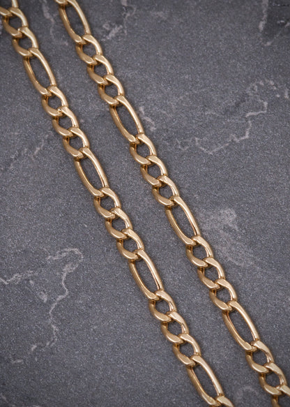 Cadena figaro 4.6gr / Largo 48cm / Oro Amarillo italy cte B