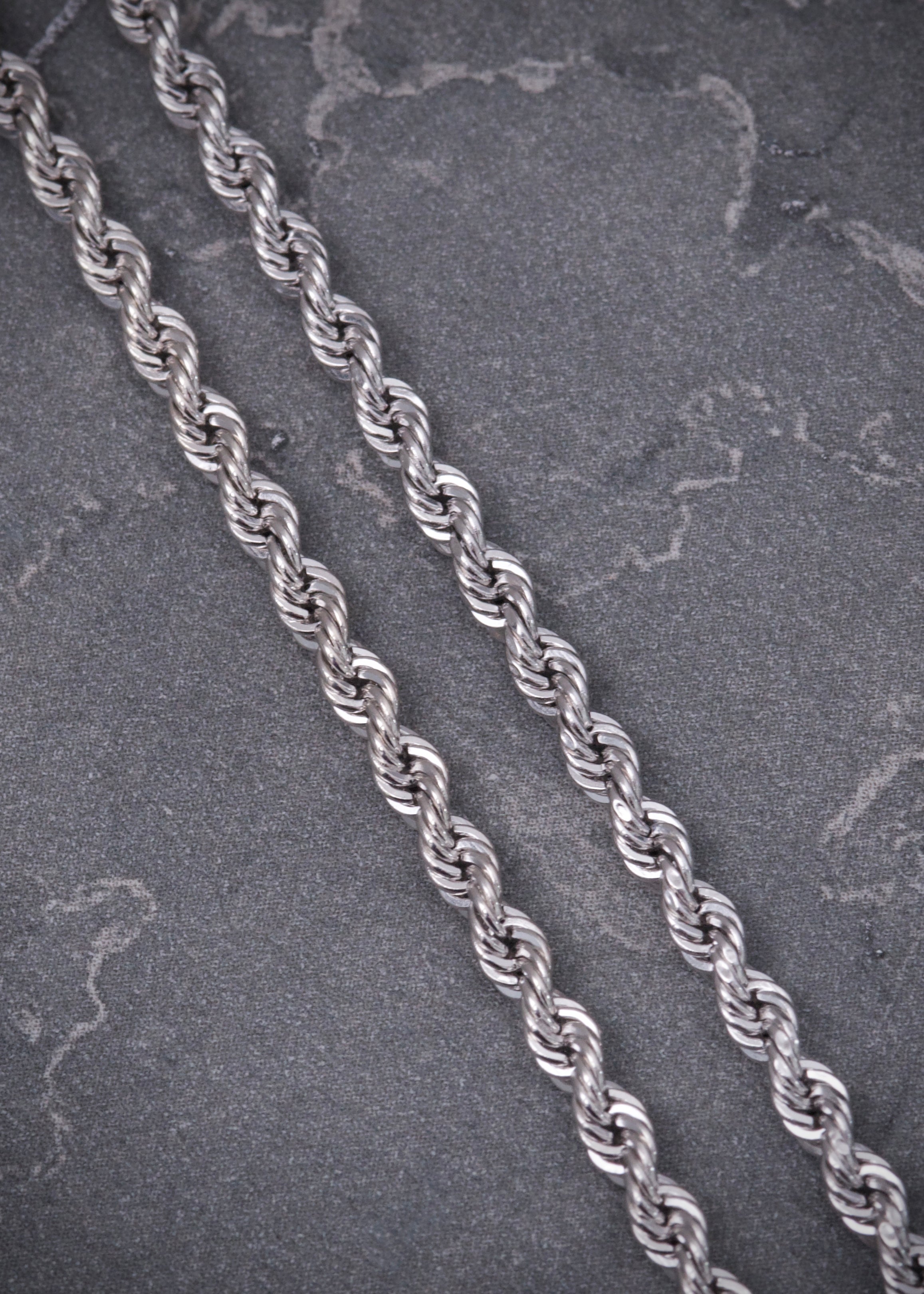 Cadena lazo 3.55gr / Largo 40cm / Oro Blanco italy +2 M