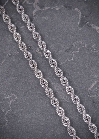 Cadena lazo 3.55gr / Largo 40cm / Oro Blanco italy +2 M