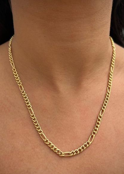 Cadena figaro 10gr / Largo 50cm / Oro Amarillo italy cte M