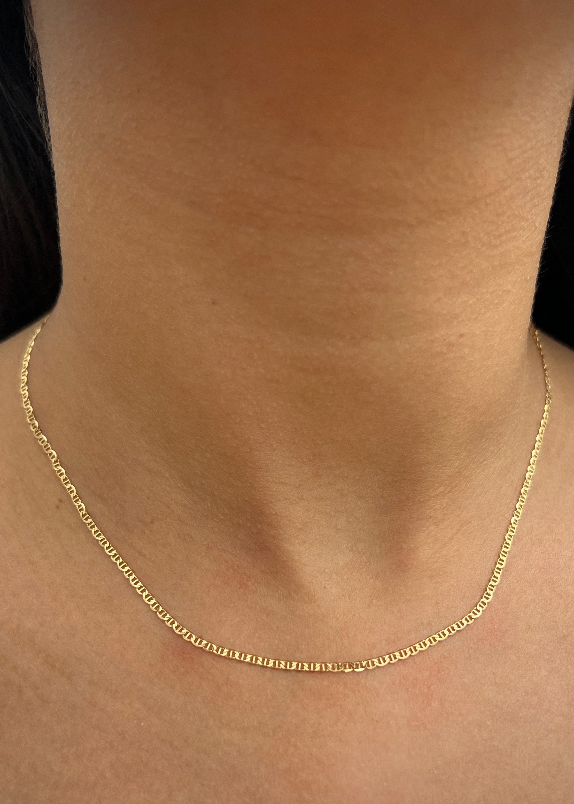 Cadena escalera 2.4gr / Largo 40cm / Oro Amarillo italy +3 M