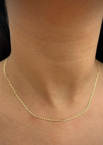 Cadena escalera 2.4gr / Largo 40cm / Oro Amarillo italy +3 M