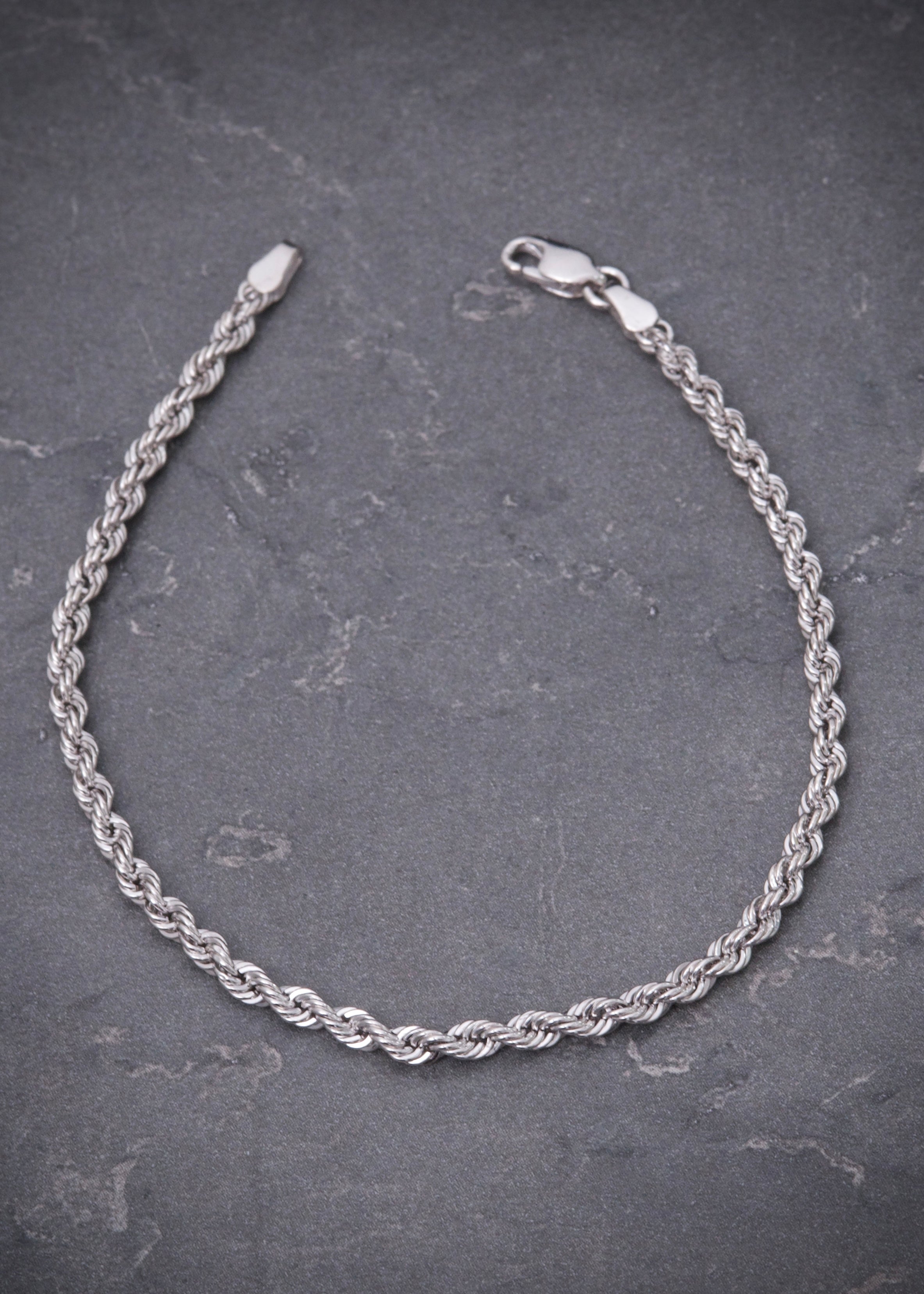 Pulso lazo 1.8gr / Largo 17.5cm / Oro Blanco italy +2 B