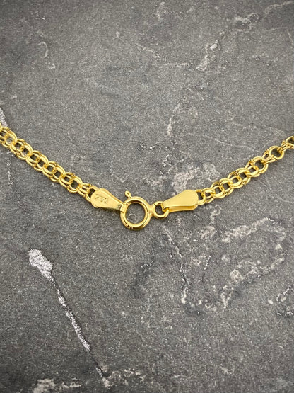 Cadena Aro Seguido Doble 2.9gr / 50cm / 2.8mm — Oro Amarillo