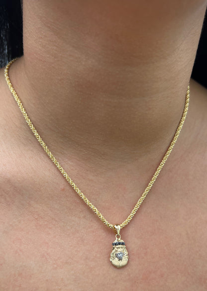 Dije Rostro de Jesus 1.65gr / 2.2cm / 10mm — Oro Amarillo