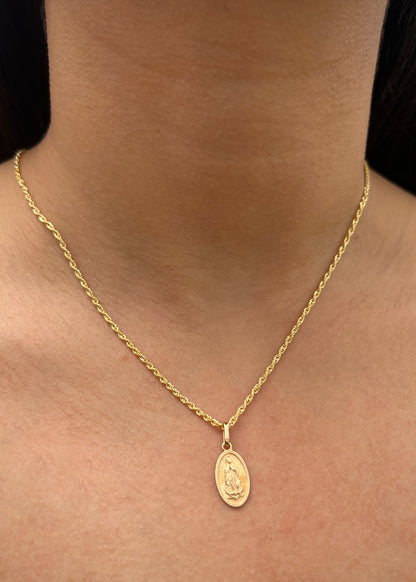 Dije Virgen de Guadalupe 1.05gr / 2.3cm / 9.2mm — Oro Amarillo