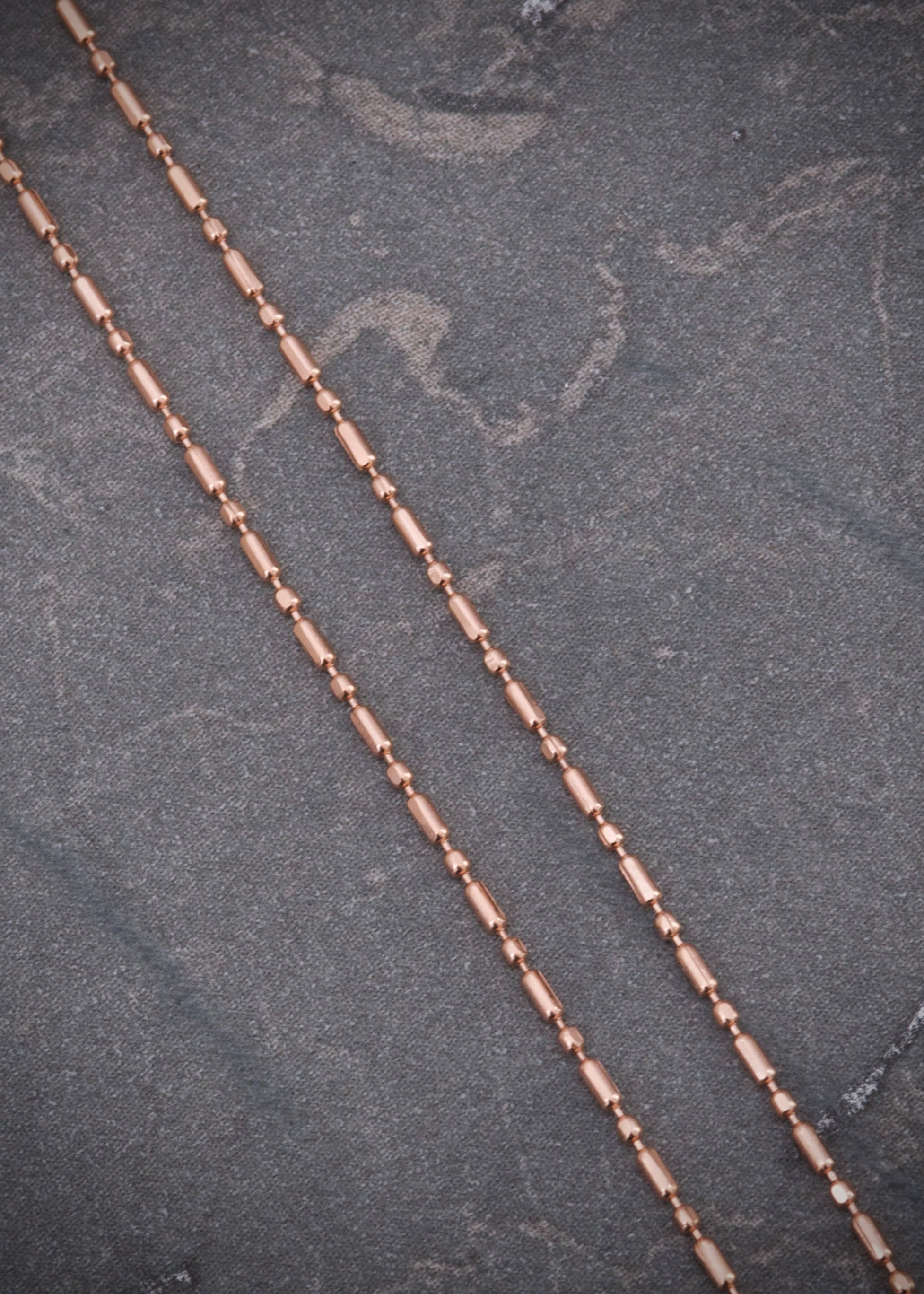 Cadena palito bolita 1.6gr / Largo 50cm / Oro Rosado italy +3 M