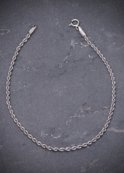 Pulso lazo 0.75gr / Largo 18cm / Oro Blanco italy +3 P