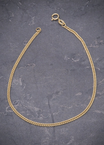 Pulso franco 1.5gr / Largo 19cm / Oro Amarillo italy +3 B