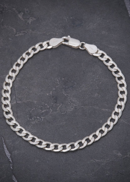 Pulso cubano 3.6gr / Largo 19cm / Plata B