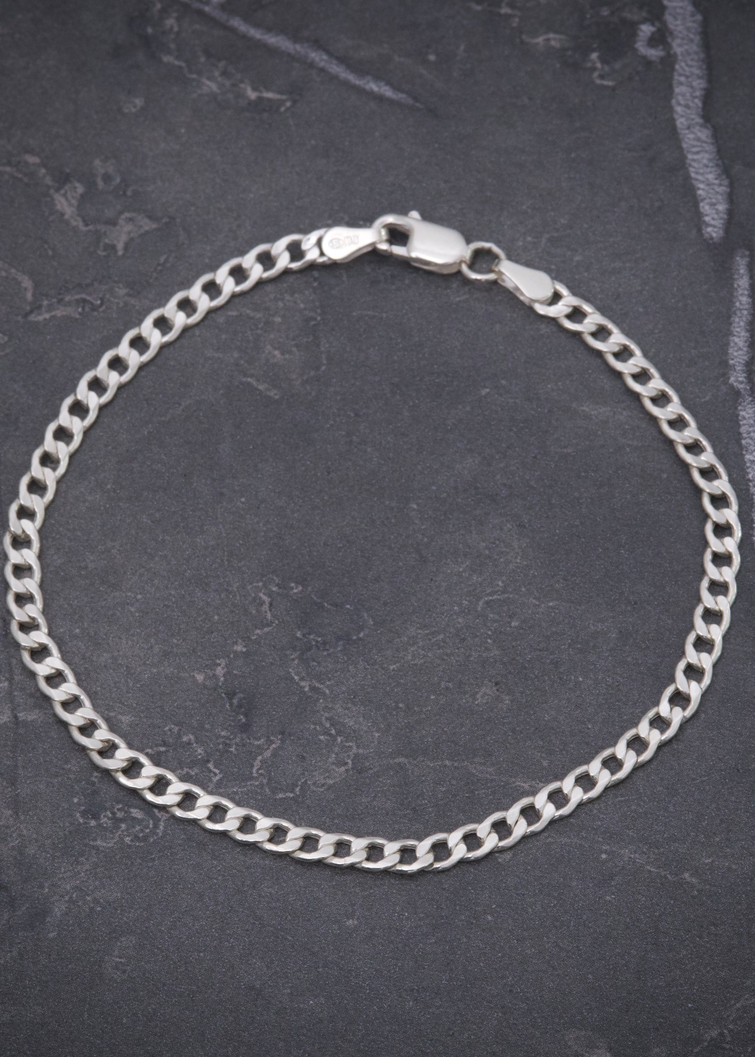 Pulso cubano 1.85gr / Largo 19cm / Plata P