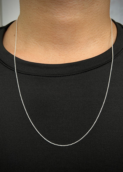 Cadena militar 2.7gr / Largo 60cm / — — Plata