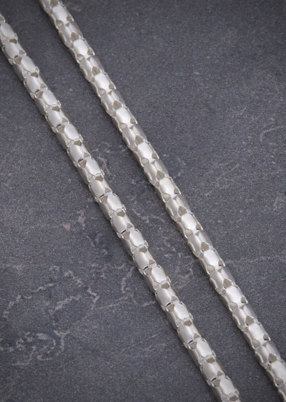 Cadena cola de raton 7gr / Largo 50cm / Plata B