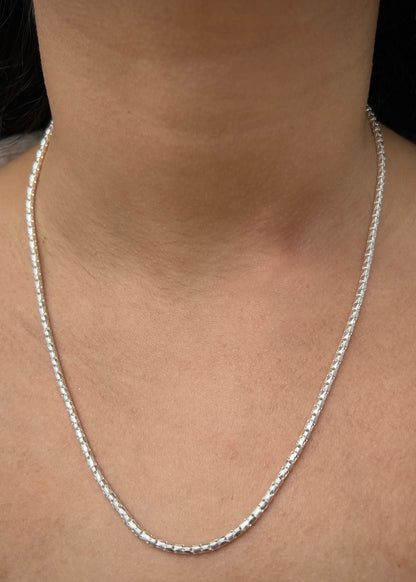 Cadena cola de raton 6.9gr / Largo 50cm / Plata B