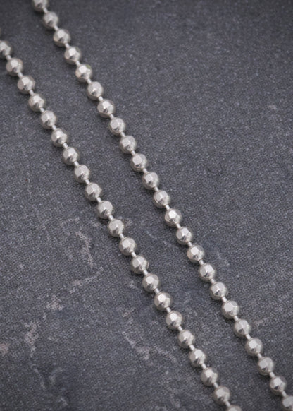 Cadena militar 2.7gr / Largo 60cm / — — Plata